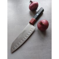 Tokisu Modern Santoku mit Kullen Kochmesser Messer