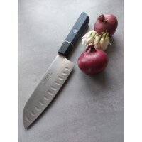 Tokisu Black & Blue Santoku mit Kullen Kochmesser