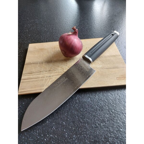 Tokisu Outoor Damast Santoku Kochmesser Messer Küche
