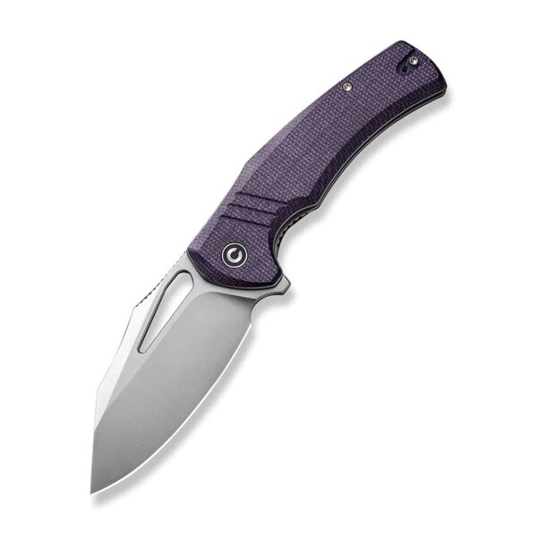 CIVIVI BullTusk Purple Canvas Micarta 14C28N Stahl