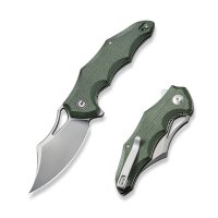 CIVIVI Chiro Flipper Green Micarta 14C28N Stahl