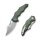 CIVIVI Chiro Flipper Green Micarta 14C28N Stahl