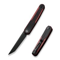 CIVIVI KwaiQ Nitro-V Stahl Black & Burgundy G10 Flipper