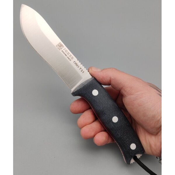 Joker Oso TS1 Black Yute Micarta + Lederscheide