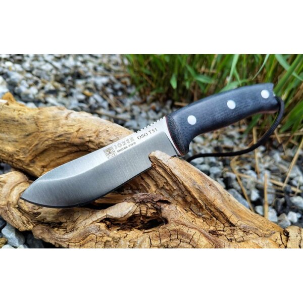 Joker Oso TS1 Black Yute Micarta + Lederscheide