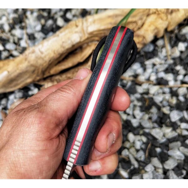 Joker Oso TS1 Black Yute Micarta + Lederscheide