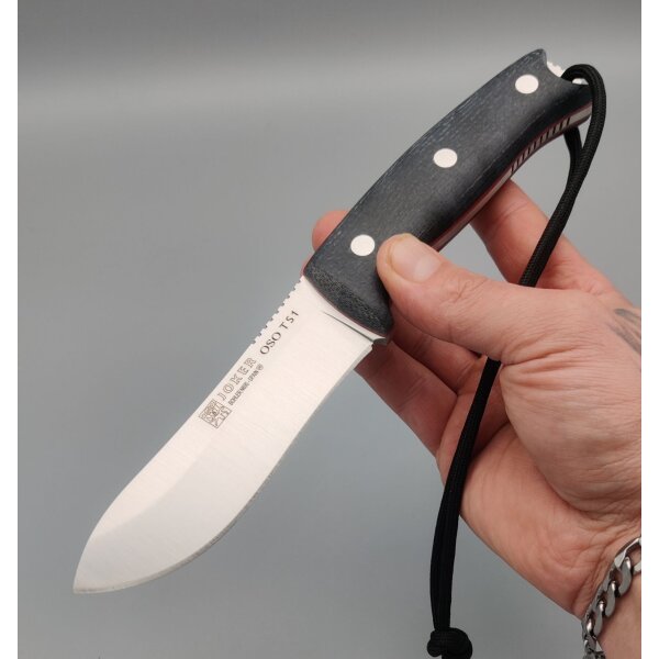 Joker Oso TS1 Black Yute Micarta + Lederscheide