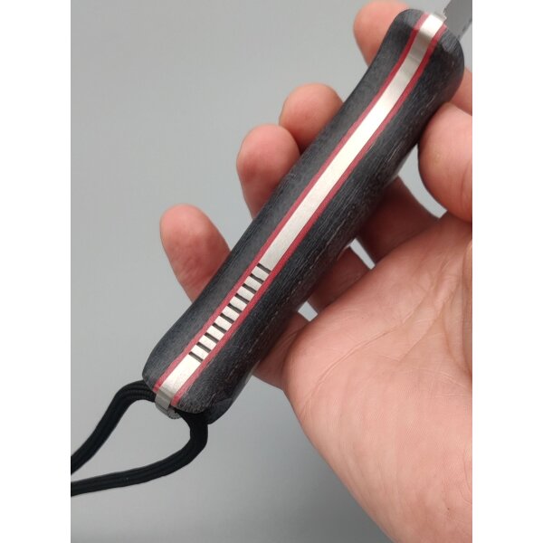 Joker Oso TS1 Black Yute Micarta + Lederscheide