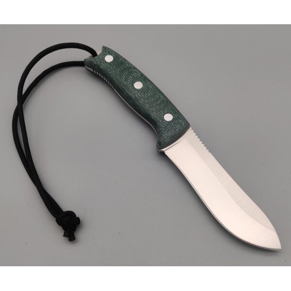 Joker Oso TS1 Jagdmesser Green Micarta + Lederscheide  Feuerstarter