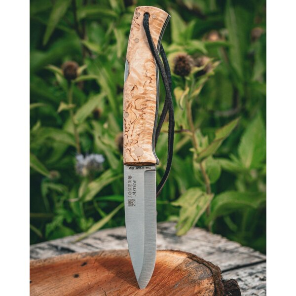 Joker Artica Scandi Backlock Taschenmesser Curly Birch