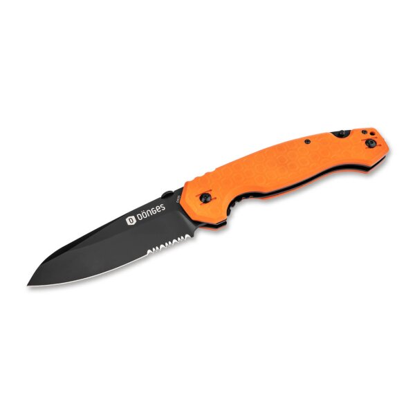 Dönges Professional Rescue Rettungsmesser Rot Gurtschneider Glasbrecher Aluminium D2 Stahl 01DG005