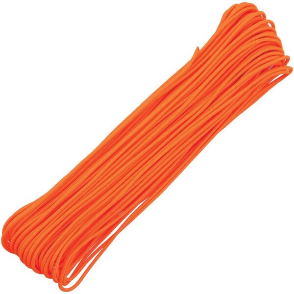 Paracord Seil Neon Orange 30,48 Meter Rope 4 Strang 275lbs Zuggüte 100ft