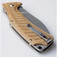 REVO Knives Ness Linerlock Micarta Flipper