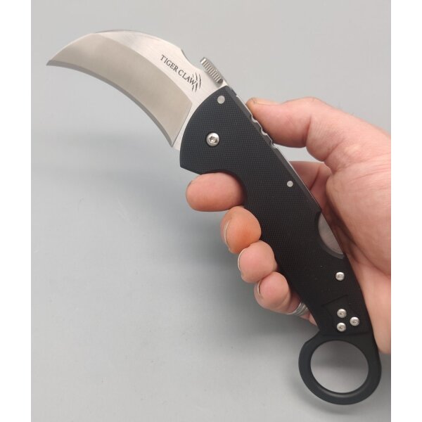 Cold Steel Tiger Claw Tri-Ad Lock Glatte Schneide S35VN