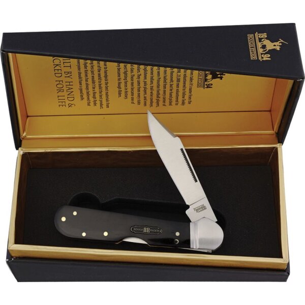 Rough Ryder Black Reserve Smooth Bone Premium Copperhead Lockback Knochen Sammlerbox