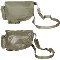 Polnische Schutzmaskentasche aus PVC olive gebraucht