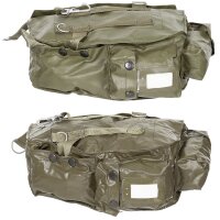 Polnische Schutzmaskentasche aus PVC olive gebraucht