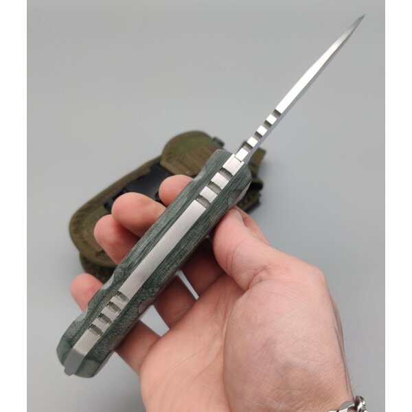 J&V Forester Knives Raptor Camo Verde großes Taschenmesser Camouflage