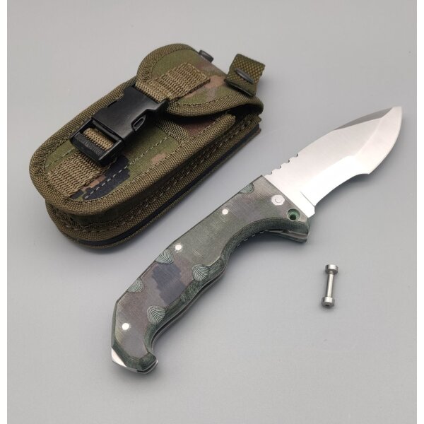 J&V Forester Knives Raptor Camo Verde großes Taschenmesser Camouflage