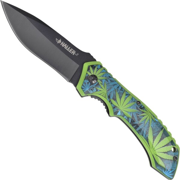 Haller Glow in the Dark Folder Mary Jane 420 Weed Smoke Cannabis Marihuana