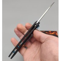 Tokisu Mottainai Taschenmesser D2 Stahl Blue Carbon