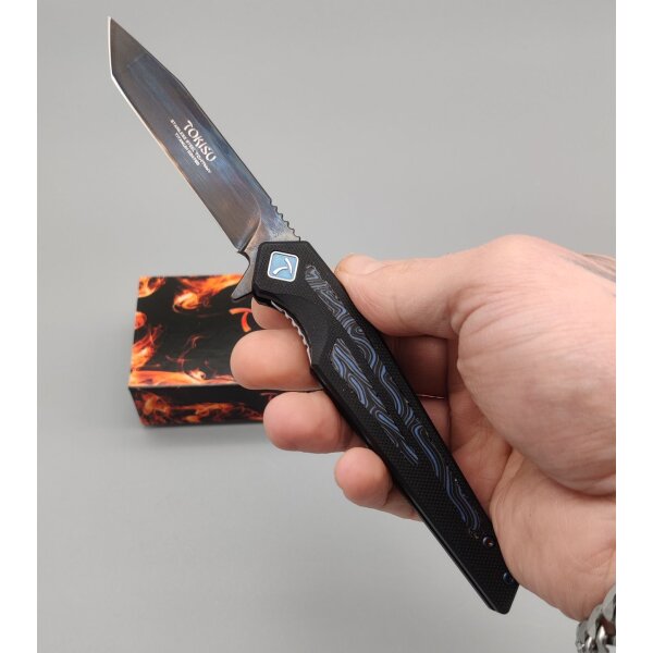 Tokisu Natsukashi Flipper 7Cr17MoV Stahl G10 Griff