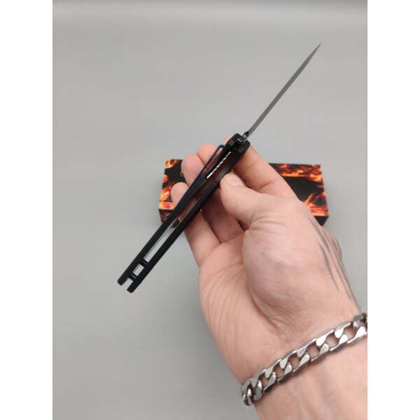 Tokisu Natsukashi Flipper 7Cr17MoV Stahl G10 Griff