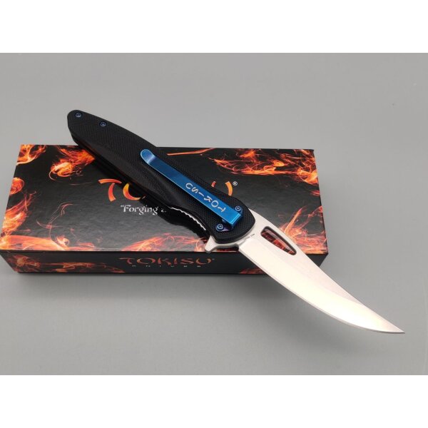 Tokisu Irusu Flipper D2 Stahl G10 Griff