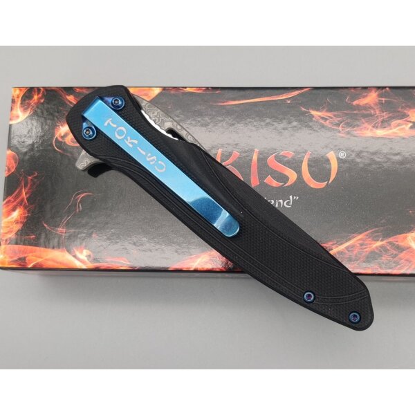 Tokisu Irusu Damast Flipper Damaststahl G10 Griff