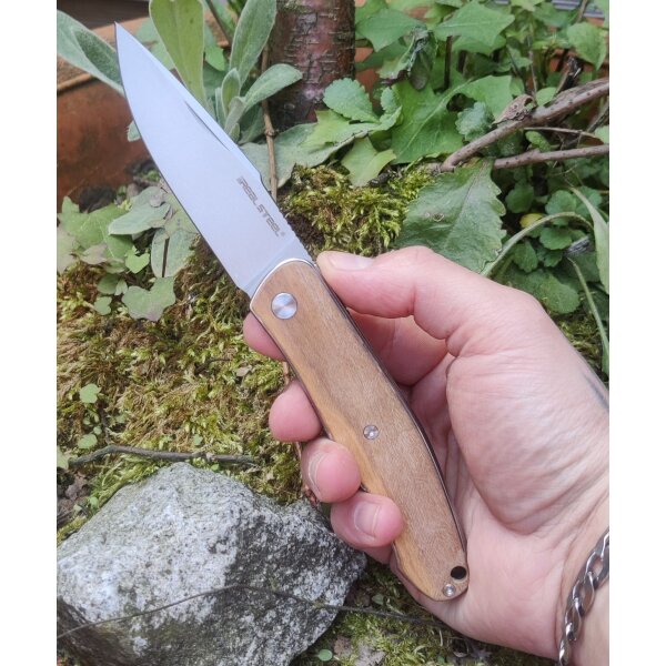 Real Steel Serenity Olive Wood Slipjoint by Braginets