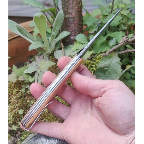 Real Steel Serenity Olive Wood Slipjoint by Braginets