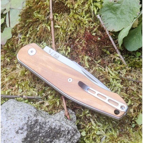 Real Steel Serenity Olive Wood Slipjoint by Braginets