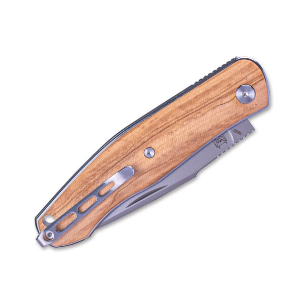 Real Steel Serenity Olive Wood Slipjoint by Braginets