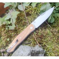 Real Steel Serenity Olive Wood Slipjoint by Braginets