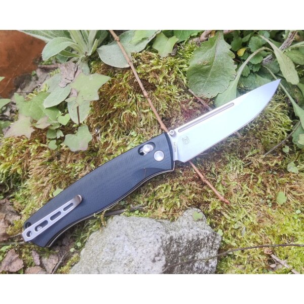 Real Steel RSK Pathfinder Folder Black G10 14C28N