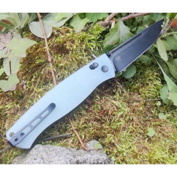 Real Steel FFG Pathfinder Folder Natural G10 14C28N Blackwash