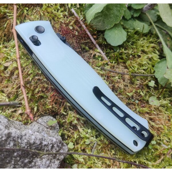 Real Steel FFG Pathfinder Folder Natural G10 14C28N Blackwash