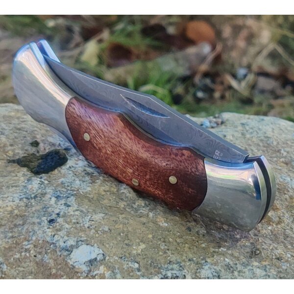 Böker Magnum Damast Lady Wurzelholz Backlock Edelstahl 01MB788DAM