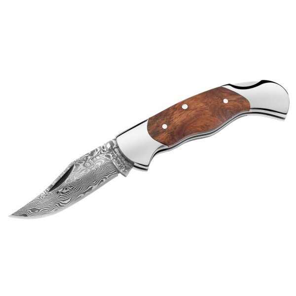 Böker Magnum Damast Lady Wurzelholz Backlock Edelstahl 01MB788DAM