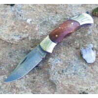 B&ouml;ker Magnum Damast Lady Wurzelholz Backlock Edelstahl