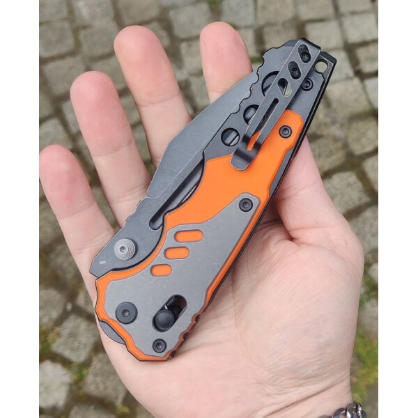 Trivisa Intruder-03O G10 Orange TASKnives Design 14c28n