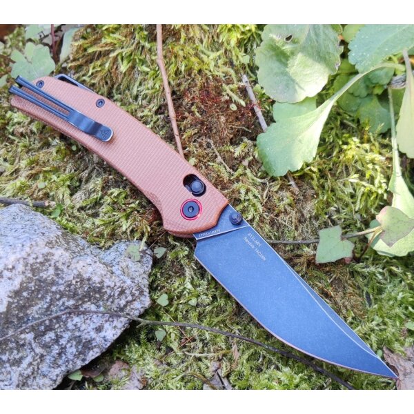 SRM Knives 411L-MN Ambi Lock Folder 14C28N Stahl Micarta