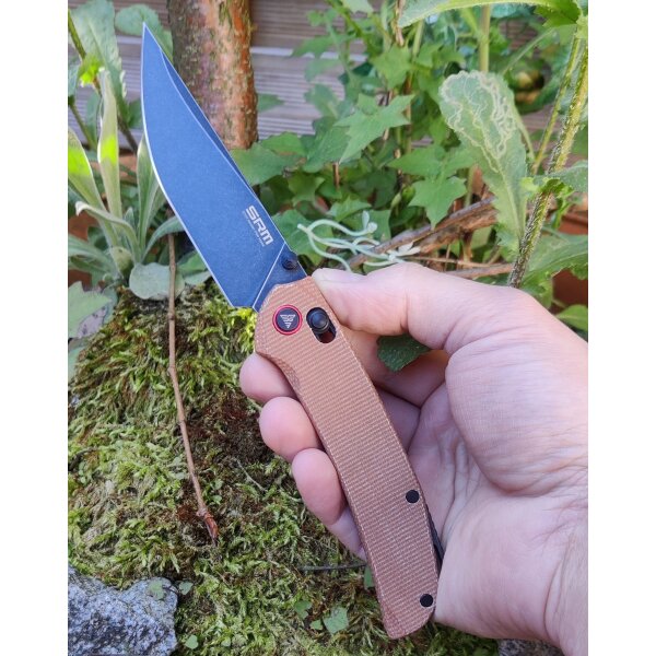SRM Knives 411L-MN Ambi Lock Folder 14C28N Stahl Micarta