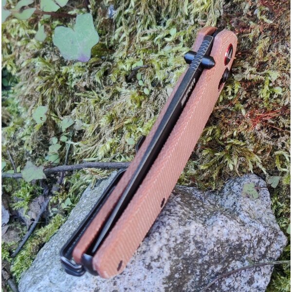 SRM Knives 411L-MN Ambi Lock Folder 14C28N Stahl Micarta
