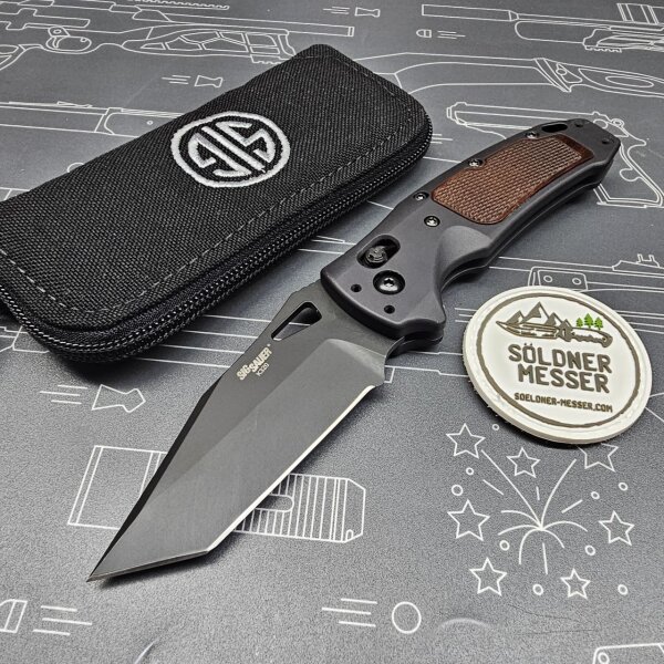 Hogue SIG Sauer SIG K320 AXG Classic 3.5" Tanto Alumium Walnut Cerakote Able Lock CPM-S-30V