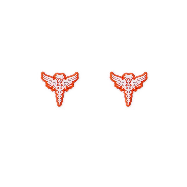 Viperade Patches für Klett Oberflächen 2er Set Rote / Orange Viper Glow in the Dark Patches