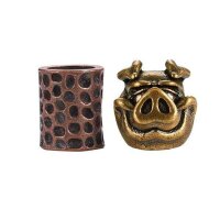 Viperade Vintage Warpig Copper / Brass Lanyard Bead