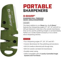 Lansky Multi Angle D-Sharp Messerschärfer OD Green