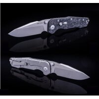 Real Steel Evolution Droppoint CF Framelock by Carson...