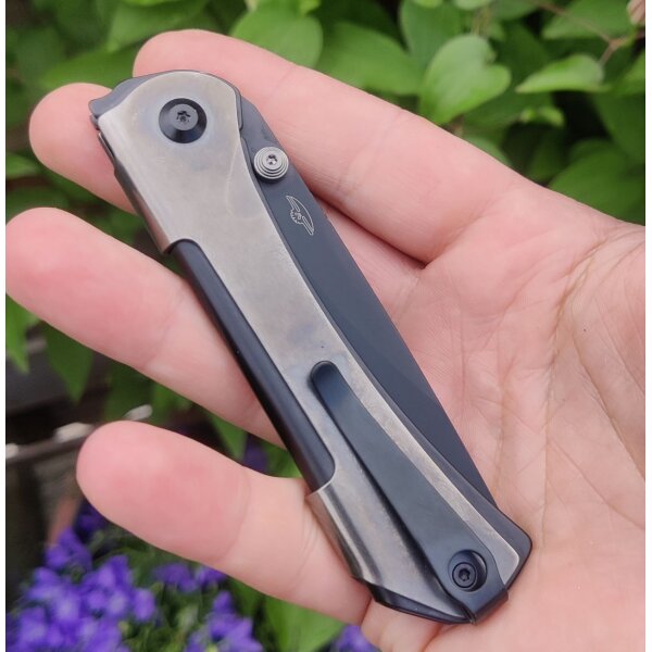 Real Steel Sylph Grey PVD Linerlock Folder
